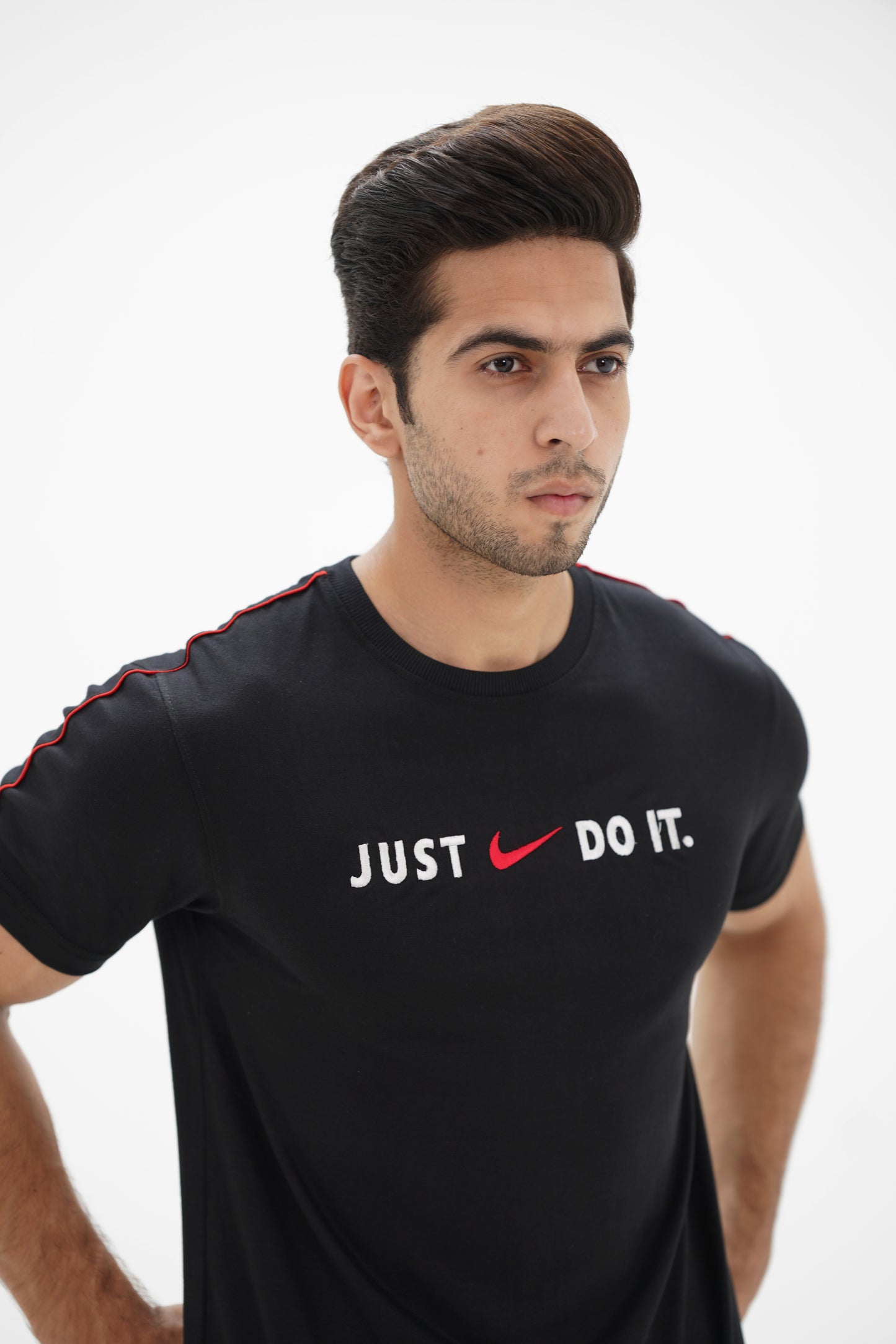 Jst Do It Cotton Tracksuit- Black