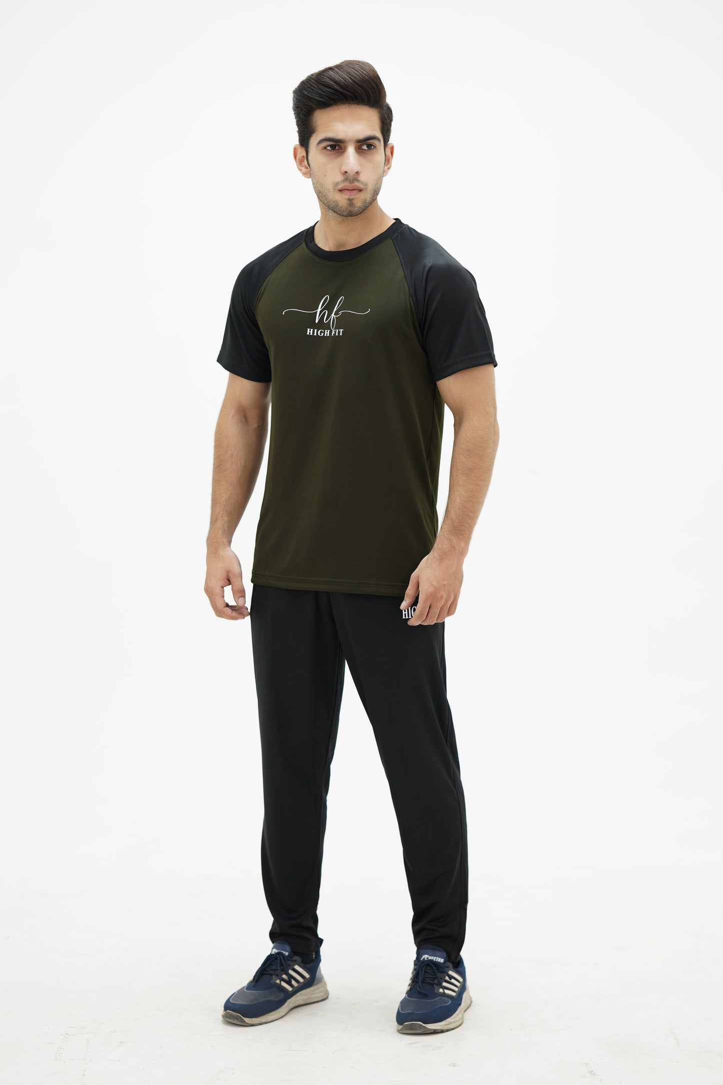 Raglan Contrast Dri-Fit – Olive/Black