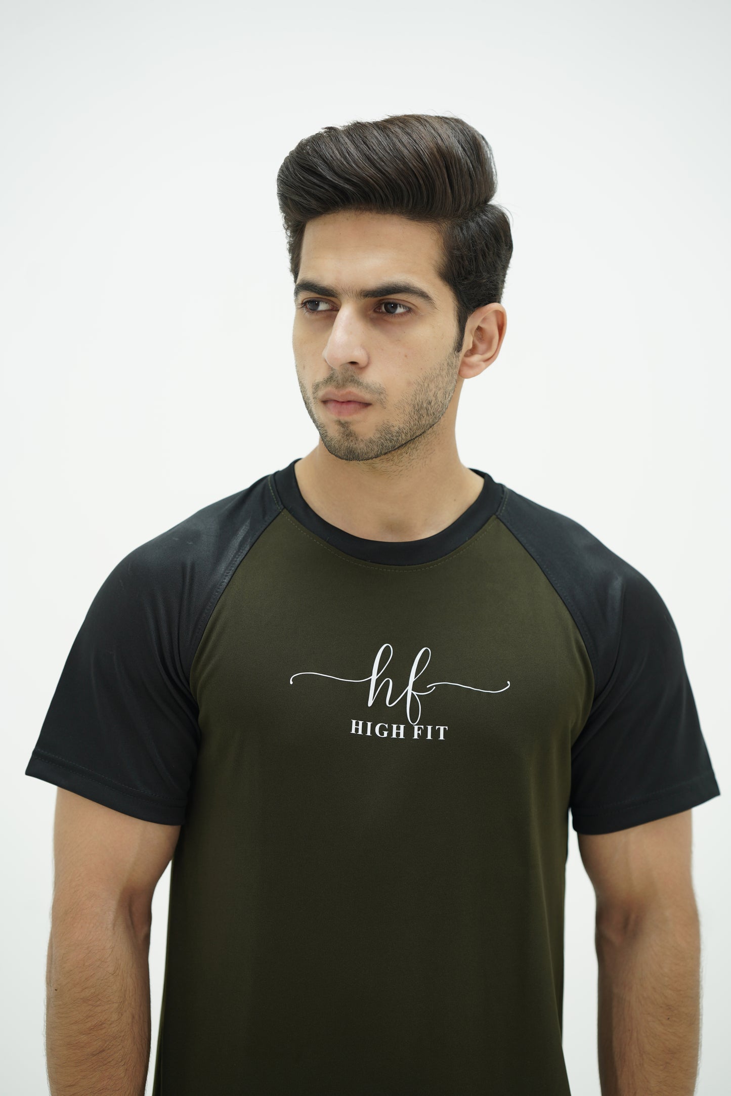 Raglan Contrast Dri-Fit – Olive/Black