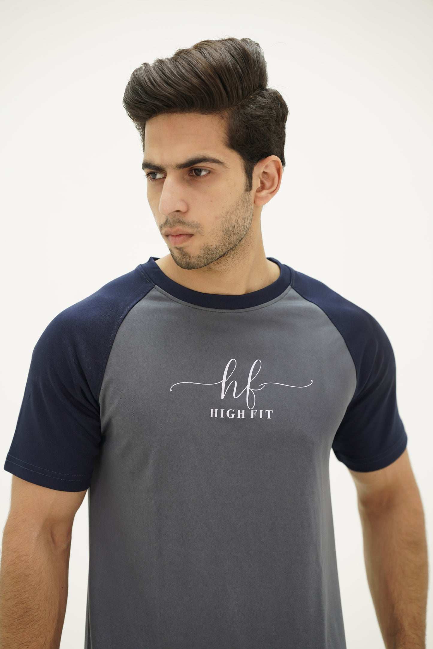 Raglan Contrast Dri-Fit – Navy/Grey