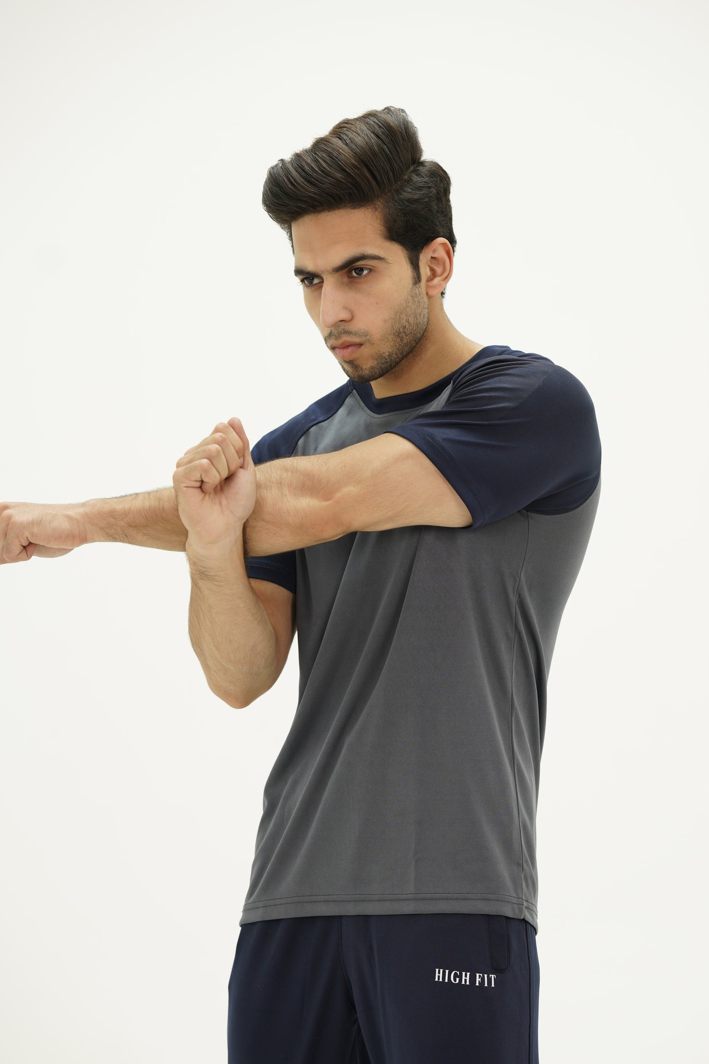 Raglan Contrast Dri-Fit – Navy/Grey