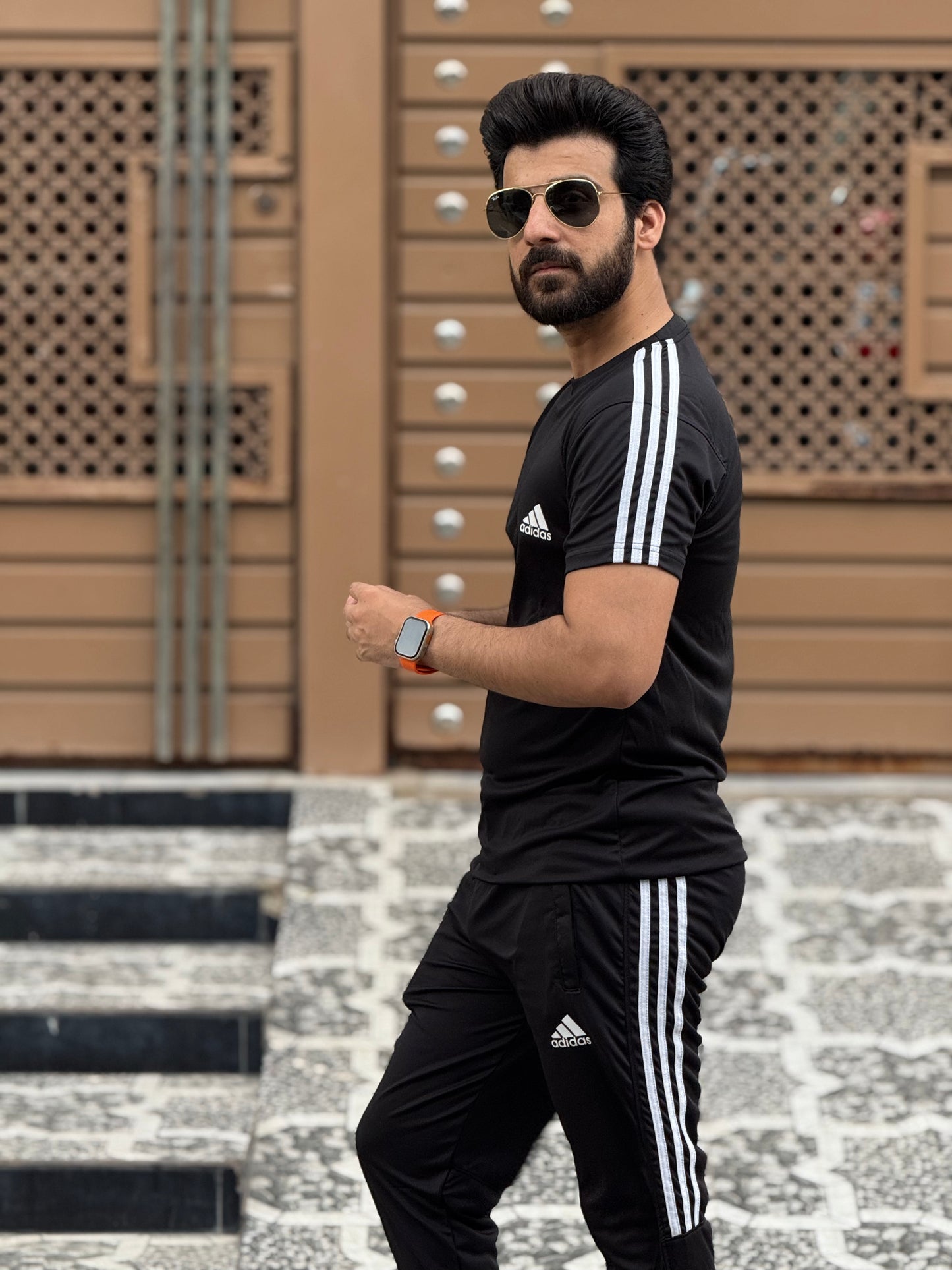 Adi Dri-fit Tracksuit- Black
