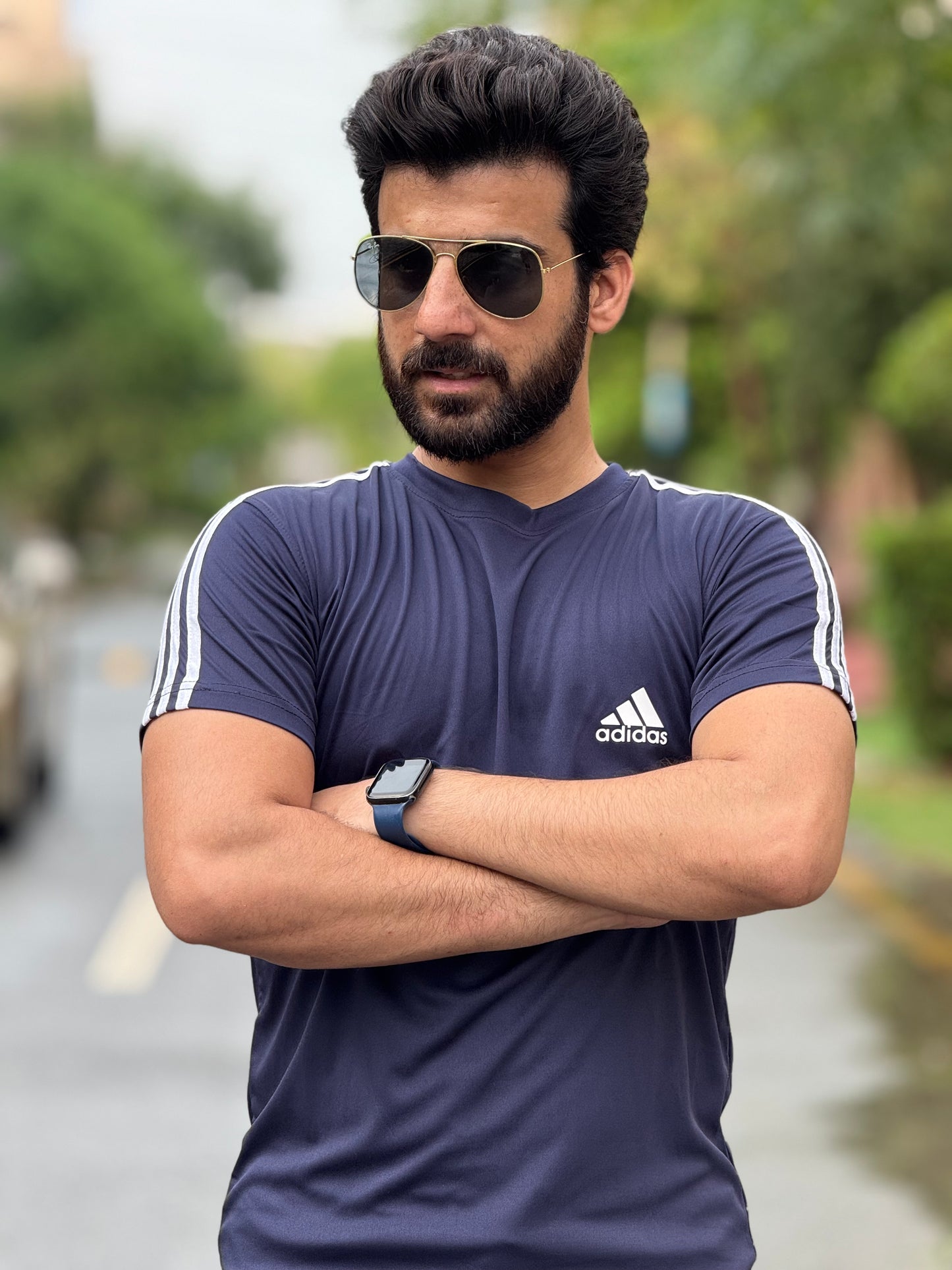 Adi Dri-fit Tracksuit- Navy