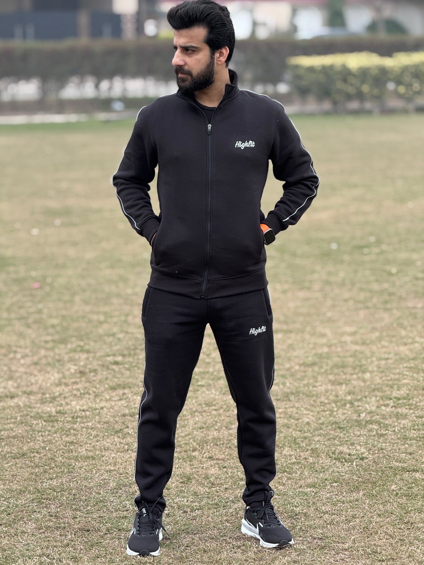 Blackout Cotton Flece - Black