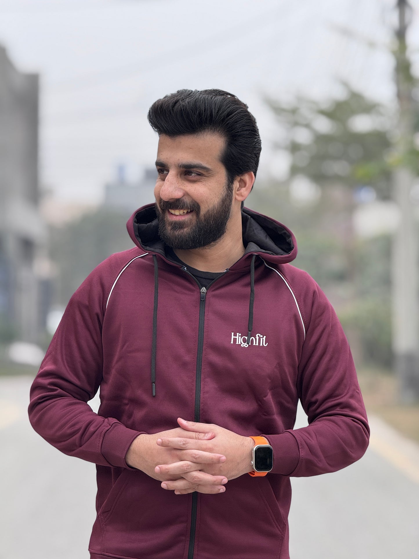 HF Raglan Dri-fit Flece Tracksuit – Maroon