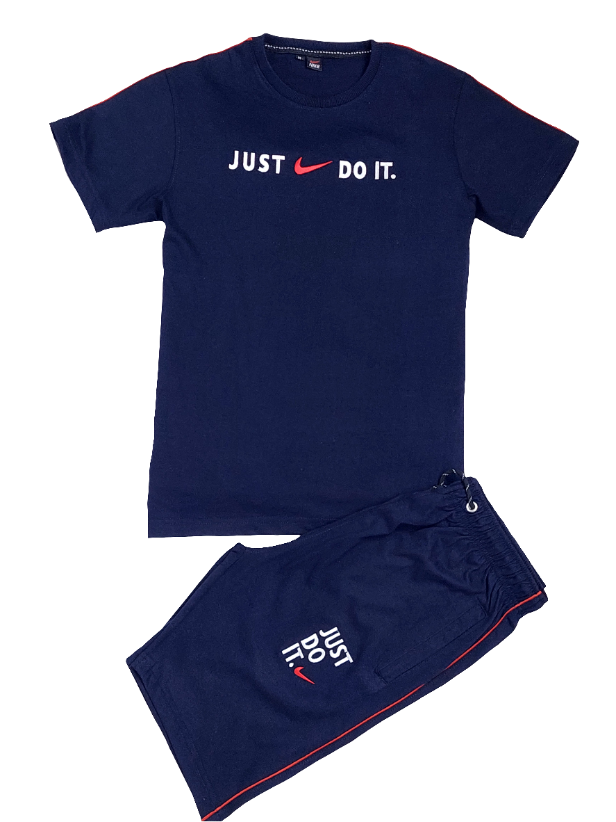 Jst Do It Cotton Tracksuit- Black
