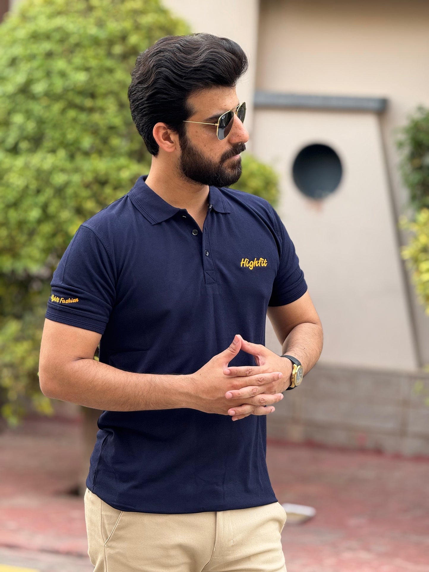 Navy Classic Basics Cotton Polo