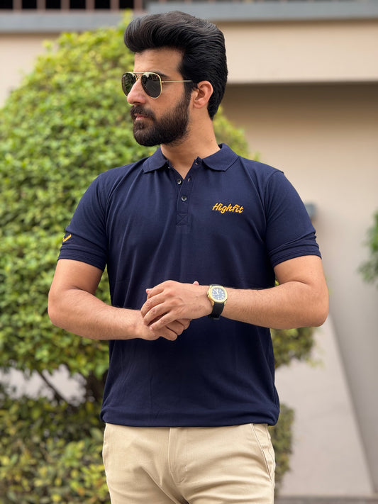 Navy Classic Basics Cotton Polo