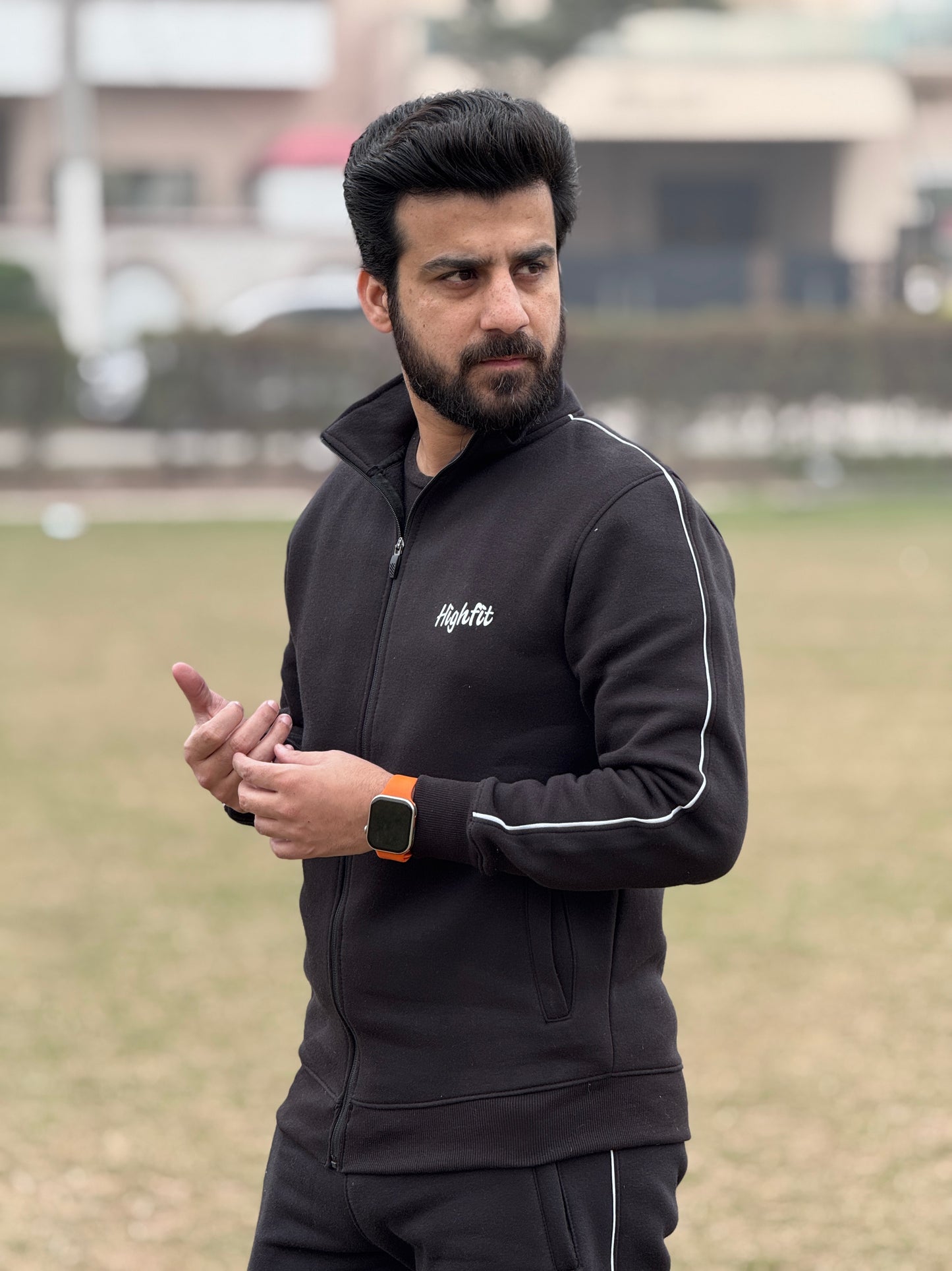 Blackout Cotton Flece - Black