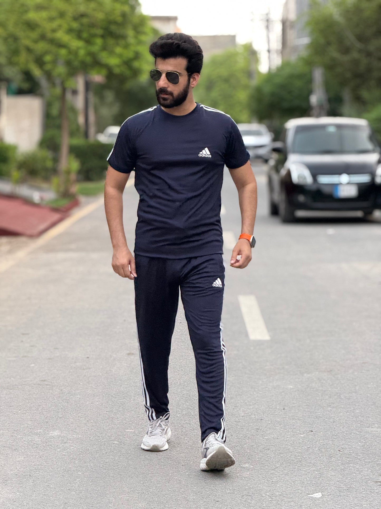 Adi Tri-liner Dri-fit Twinset - Navy