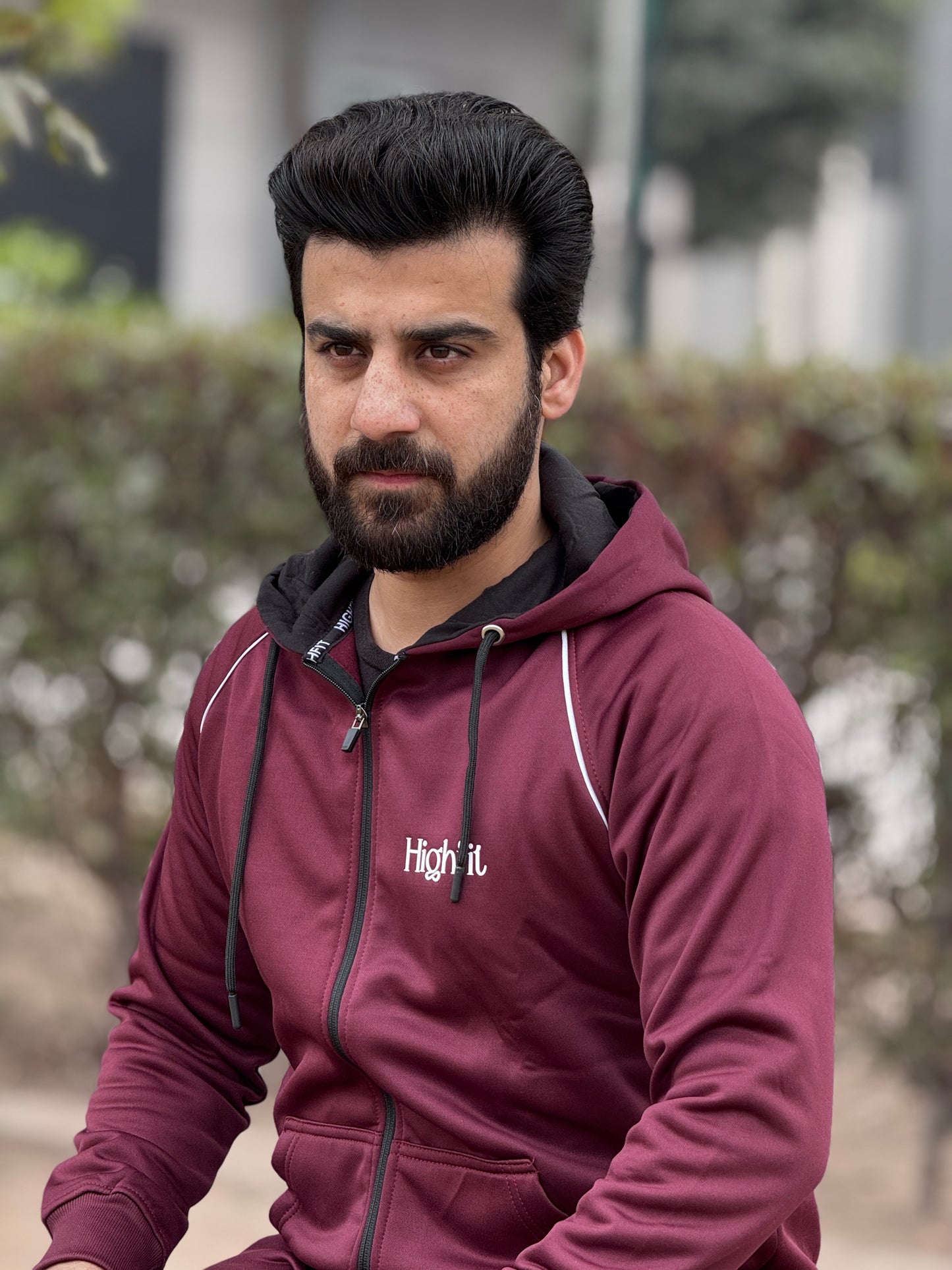 HF Raglan Dri-fit Flece Tracksuit – Maroon