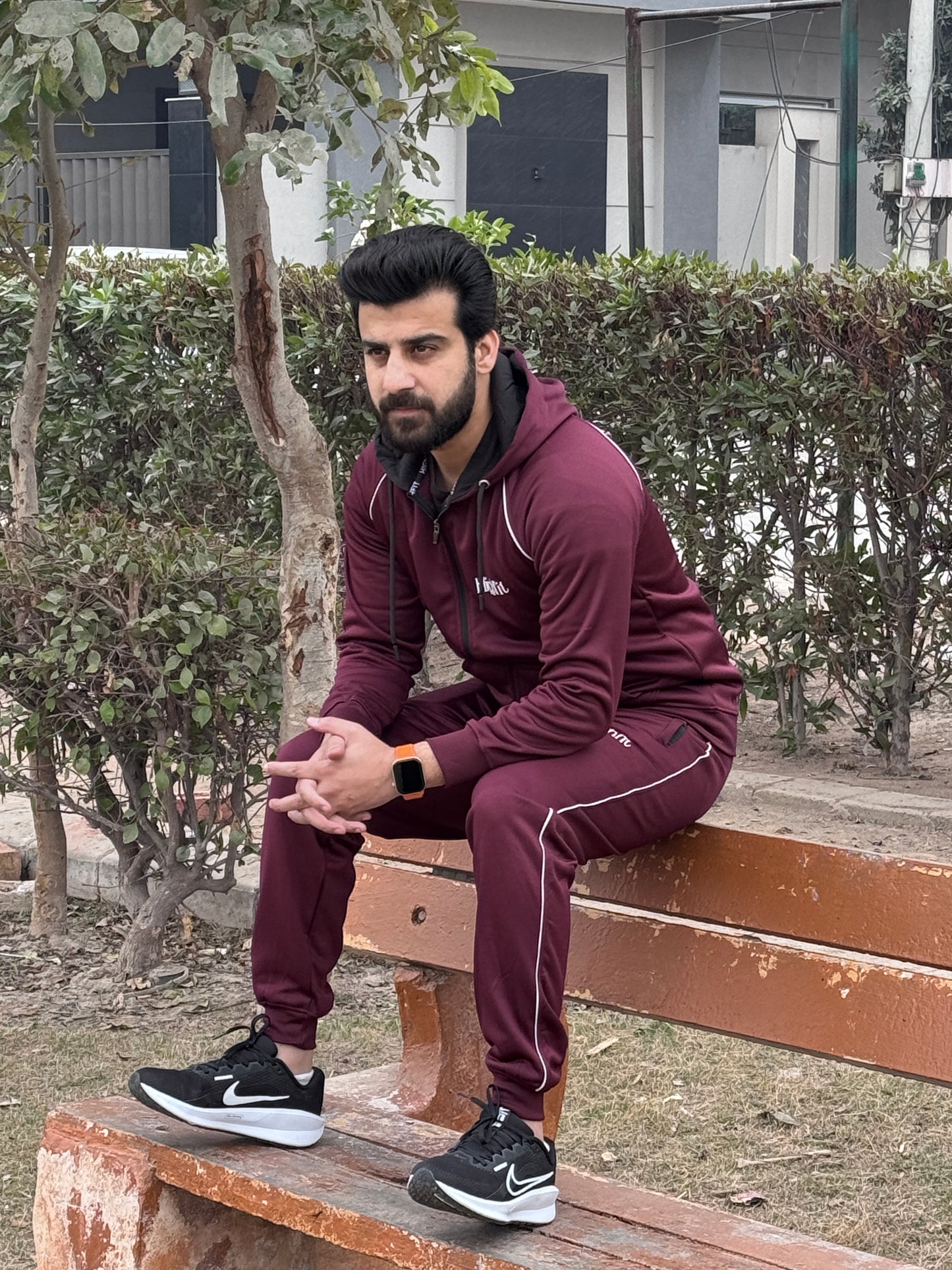 HF Raglan Dri-fit Flece Tracksuit – Maroon