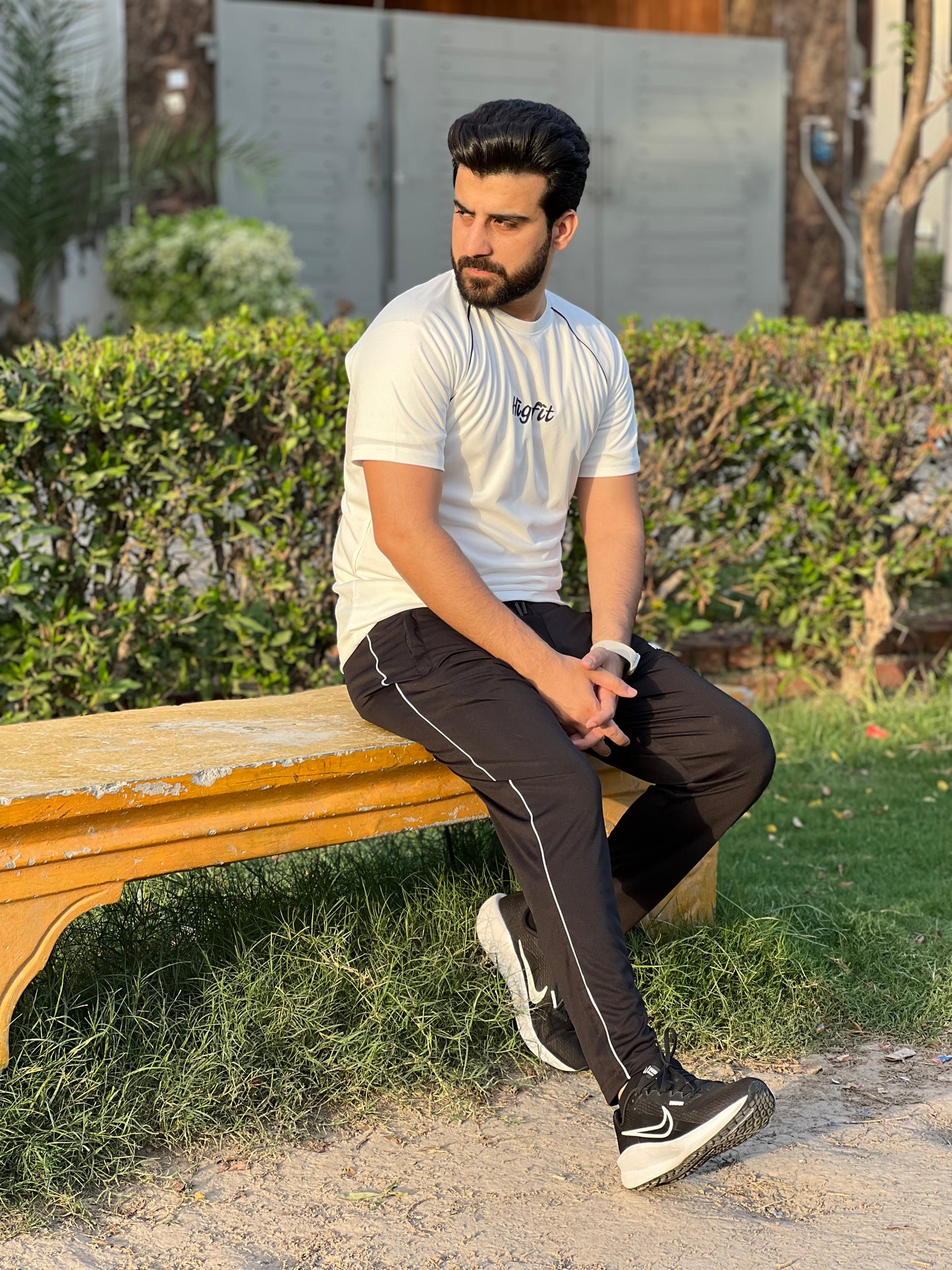 Raglan Contrast Dri-Fit – White/Black
