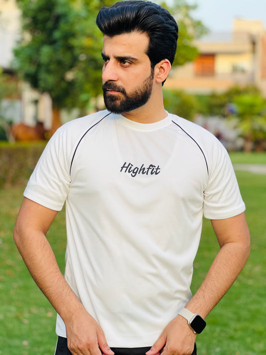 Raglan Contrast Dri-Fit – White/Black