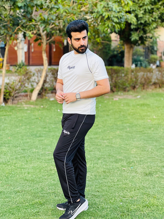 Raglan Contrast Dri-Fit – White/Black