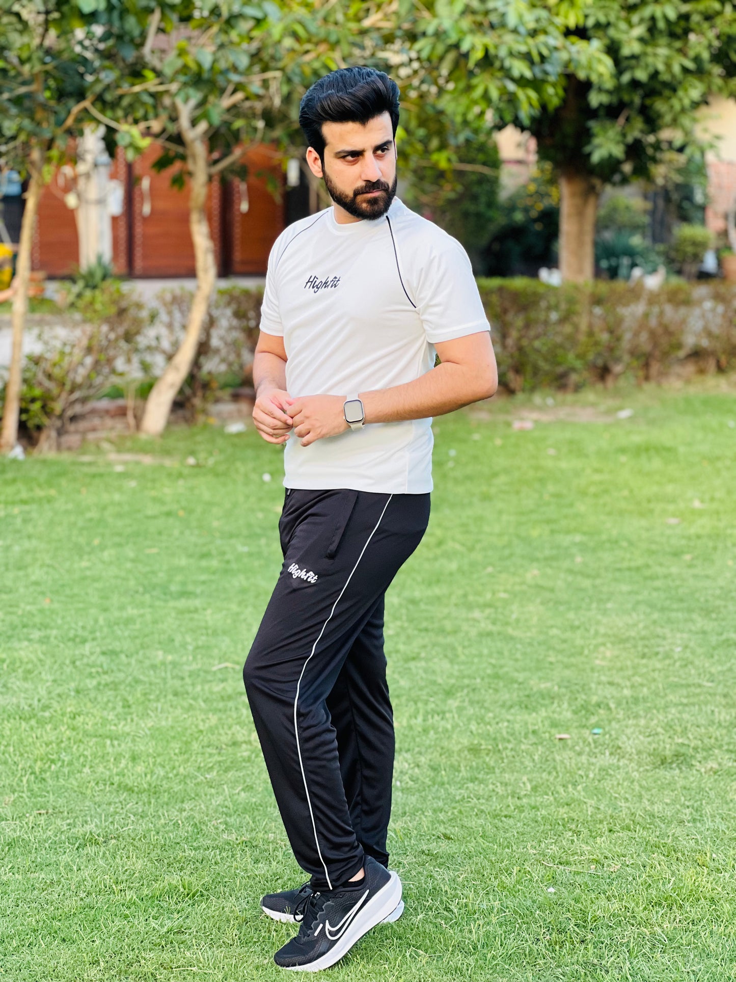 Raglan Contrast Dri-Fit – White/Black