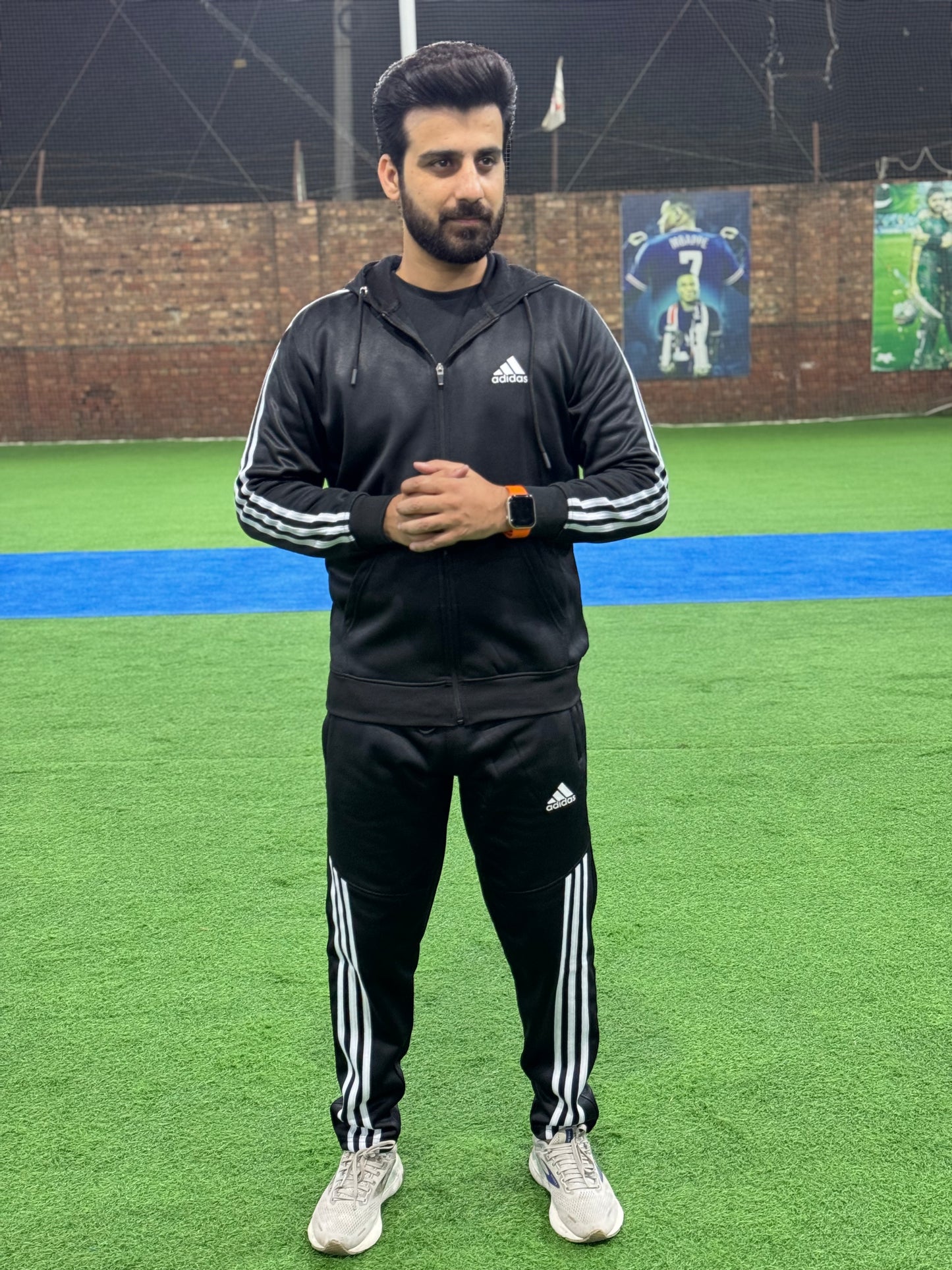 Adi Premium Dri-Fit Flece Tracksuit - Black