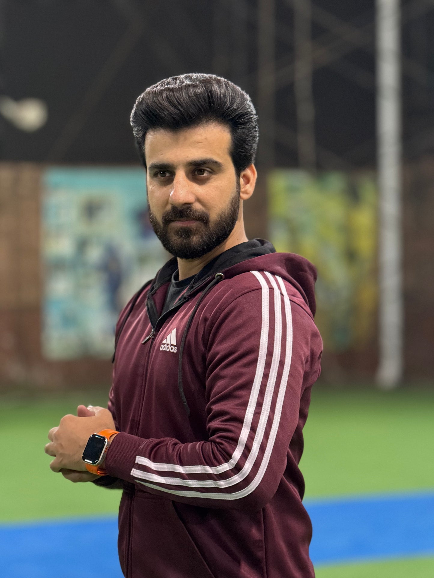 Adi Premium Dri-Fit Flece Tracksuit - Maroon